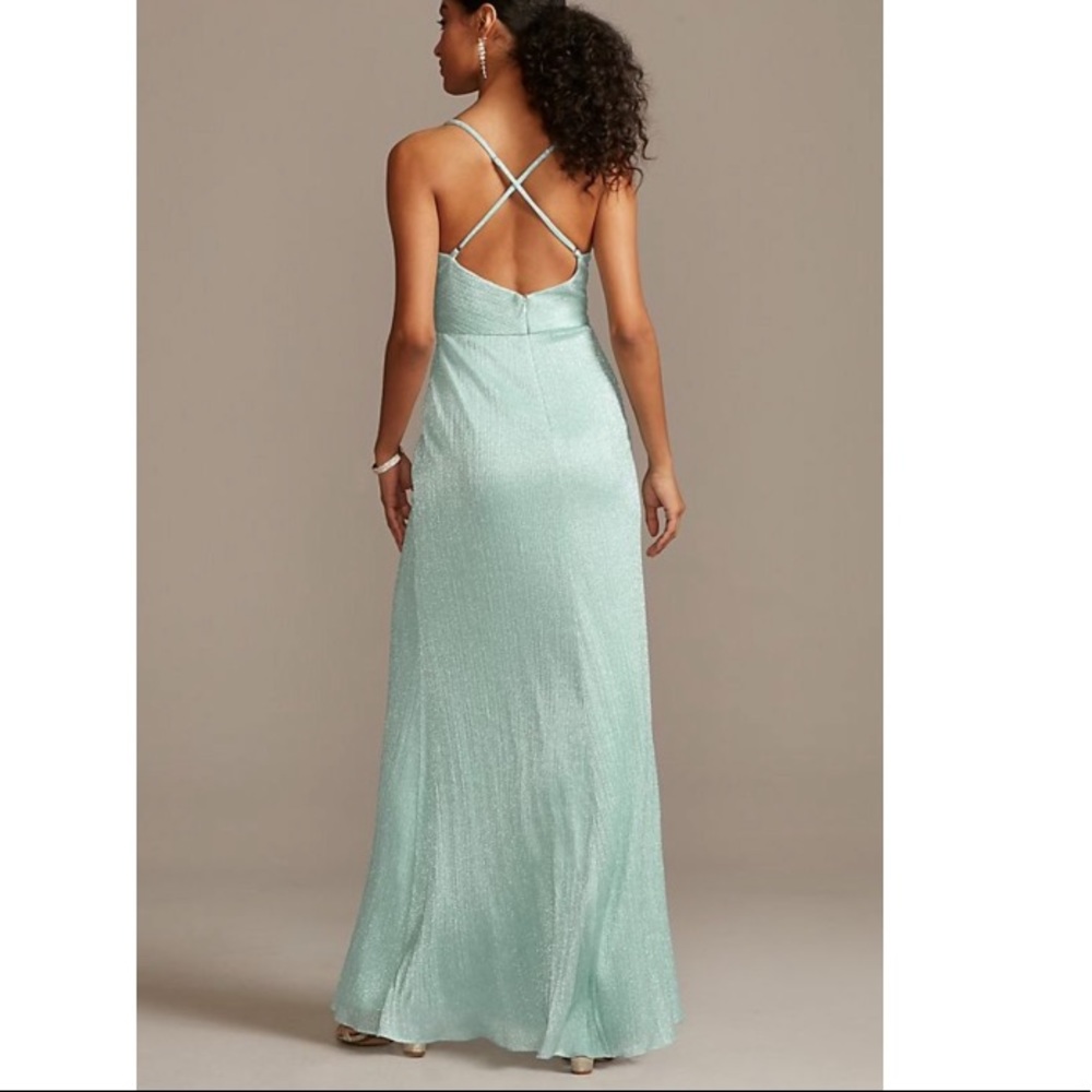 glittery green prom dress - Picture 2 of 2